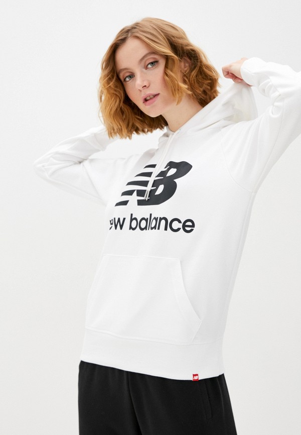 

Худи New Balance, Белый, ESSENTIALS PULLOVER HOODIE