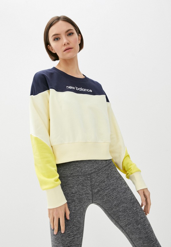 

Свитшот New Balance, Желтый, NB Athletics Crew Fleece