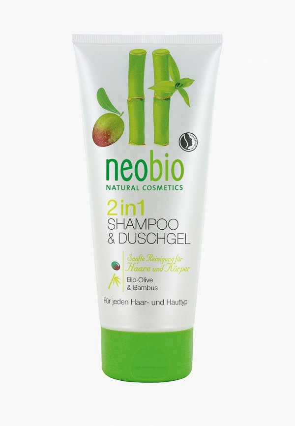 

Шампунь Neobio, Прозрачный, 2 в 1 c био-оливой и бамбуком, 200 мл
