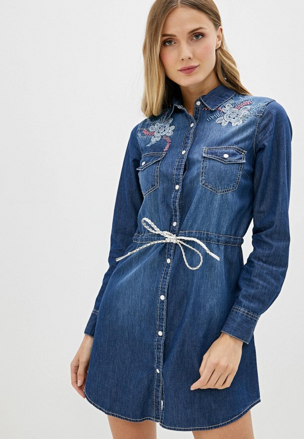 

Платье джинсовое Nice & Chic, Синий