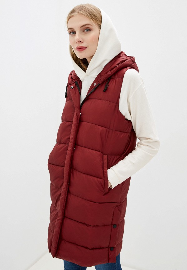 

Жилет утепленный Nice & Chic, Бордовый