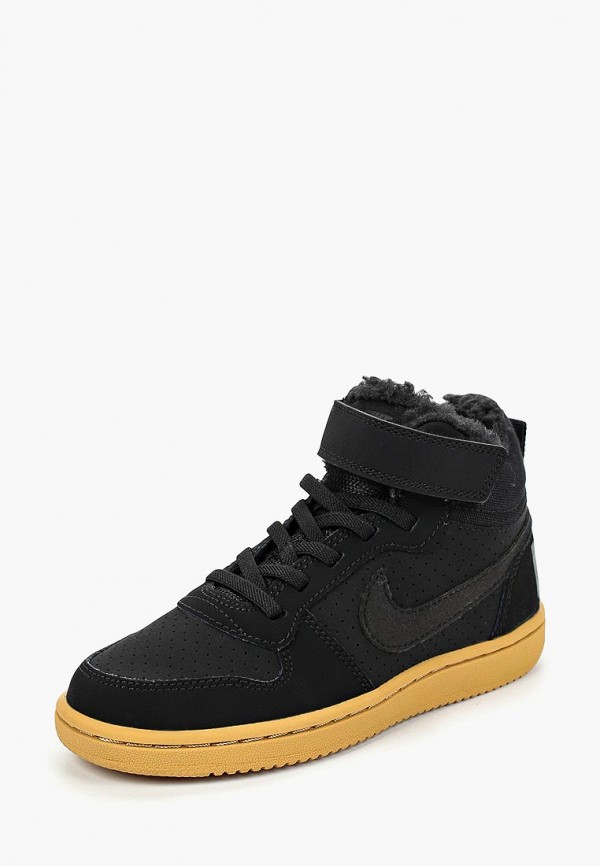 

Кеды Nike, Boys' Court Borough Mid Winter (PS) Pre-School Shoe, Черный