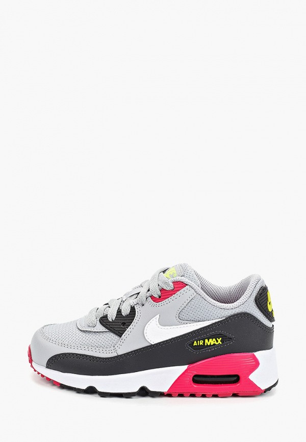 

Кроссовки Nike, BOYS' AIR MAX 90 MESH (PS) PRE-SCHOOL SHOE, Серый