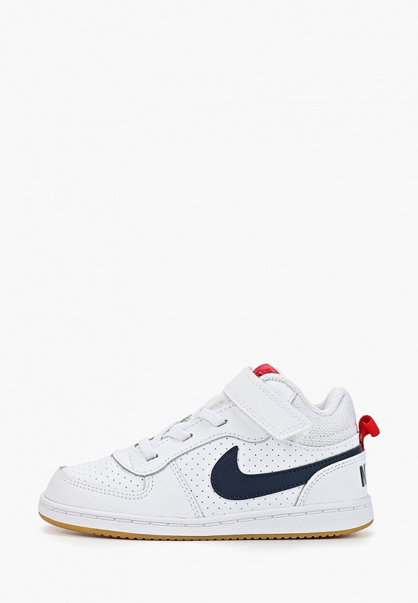 

Кеды Nike, BOYS' COURT BOROUGH MID (TD) TODDLER SHOE, Белый