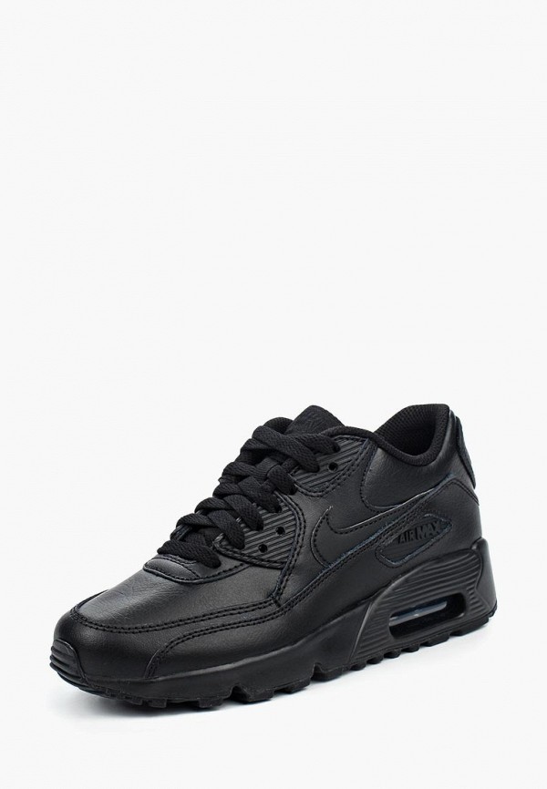 

Кроссовки Nike, Boys' Air Max 90 Leather (GS) Shoe, Черный