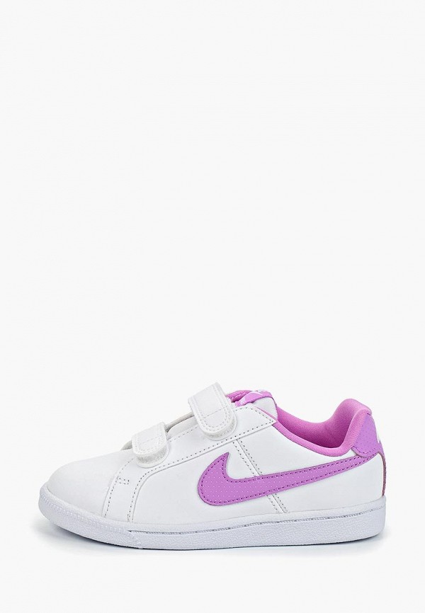 

Кеды Nike, GIRLS' COURT ROYALE (PS) PRE-SCHOOL SHOE, Белый