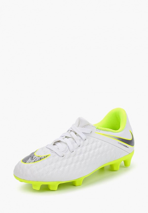

Бутсы Nike, Белый, Hypervenom 3 Club (FG) Kids' Firm-Ground Football Boot