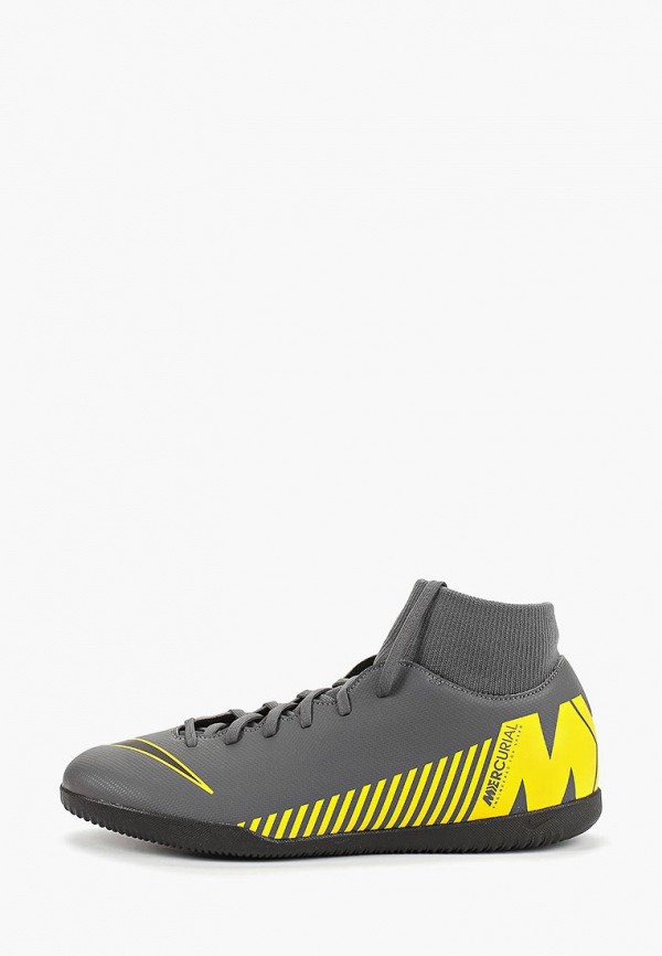 

Бутсы зальные Nike, MEN'S SUPERFLYX 6 CLUB IC INDOOR/COURT FOOTBALL BOOT, Серый