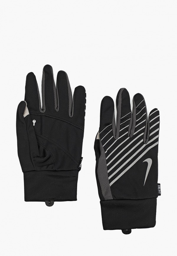 

Перчатки беговые Nike, Черный, NIKE MEN'S LIGHTWEIGHT RUN GLOVES II