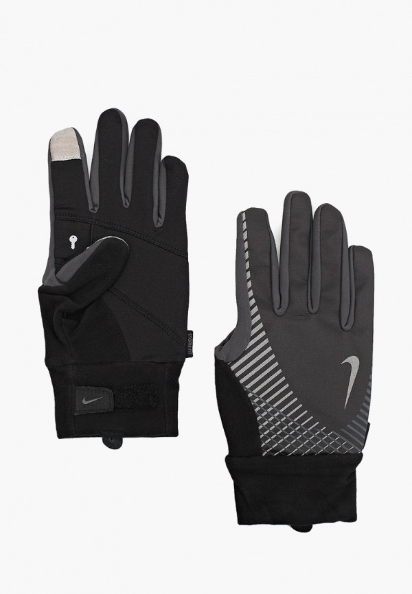 

Перчатки беговые Nike, Черный, NIKE MEN'S ELITE STORM FIT RUN GLOVE II