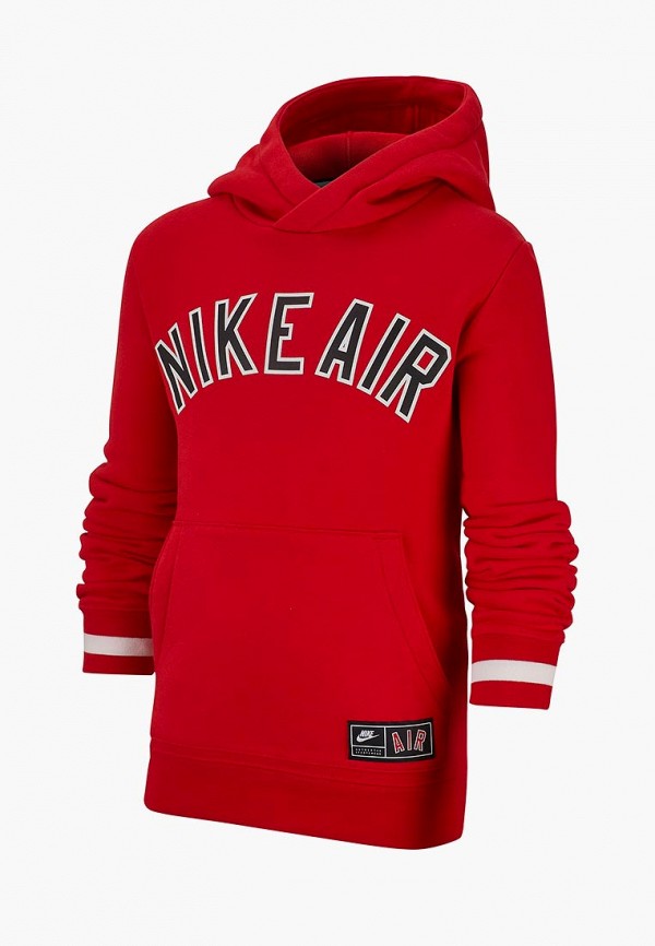 

Худи Nike, AIR BIG KIDS' (BOYS') FLEECE PULLOVER HOODIE, Красный
