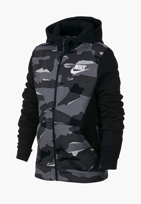 

Толстовка Nike, SPORTSWEAR BIG KIDS' (BOYS') FULL-ZIP CAMO HOODIE, Серый