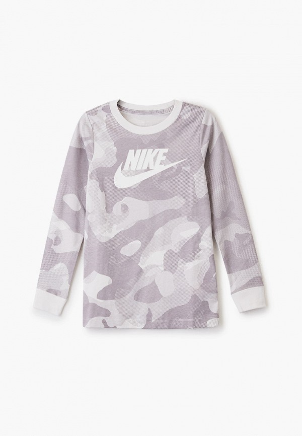 

Лонгслив Nike, Серый, B NSW TEE AOP CAMO