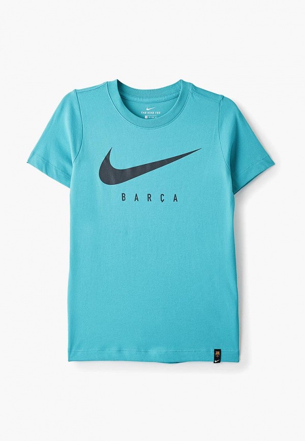 

Футболка спортивная Nike, Бирюзовый, Dri-FIT FC Barcelona Big Kids' Soccer T-Shirt