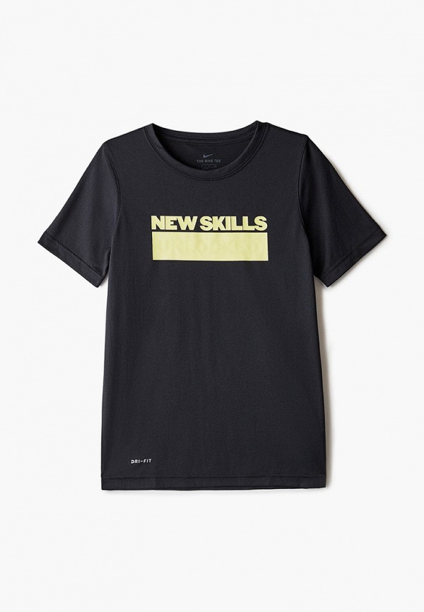 

Футболка спортивная Nike, Черный, B NK DRY TEE GLOW REVL VERBGE
