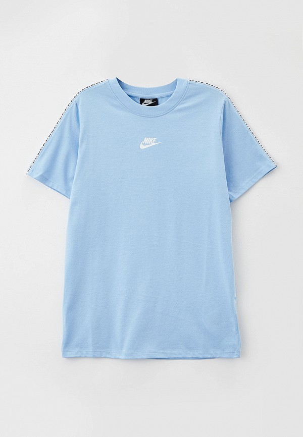 

Футболка Nike, Голубой, B NSW REPEAT TEE SS