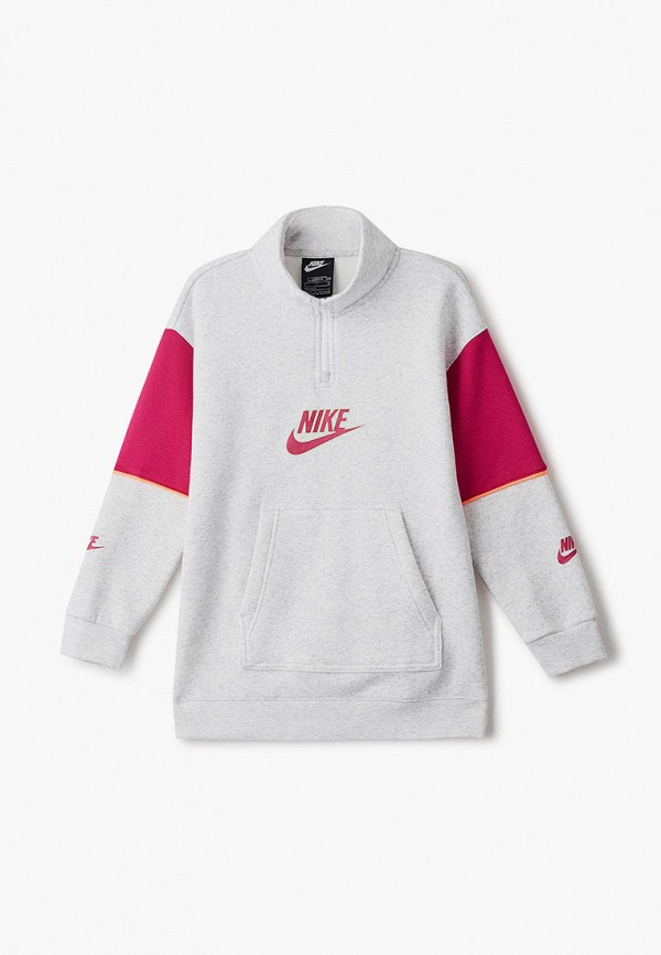 

Платье Nike, Серый, G NSW FLC CB HZ PO