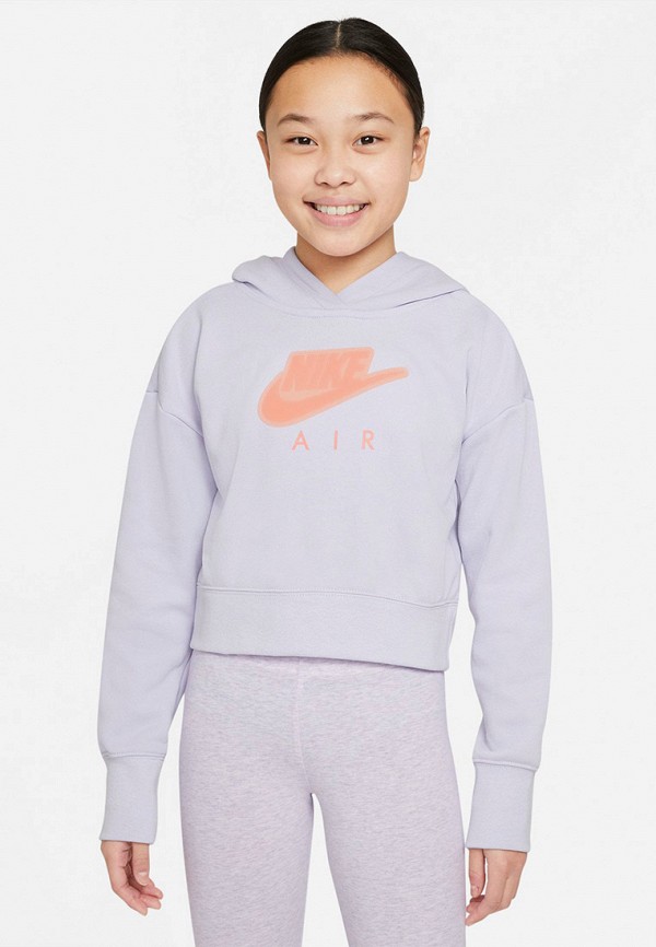 

Худи Nike, Фиолетовый, G NSW AIR FT CROP HOODIE HBR
