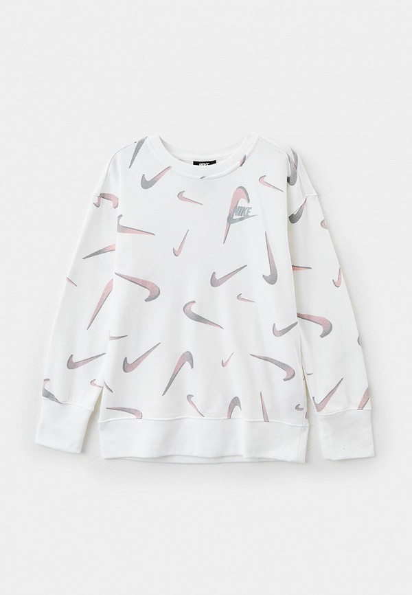 

Свитшот Nike, Белый, G NSW FT AOP BF CREW