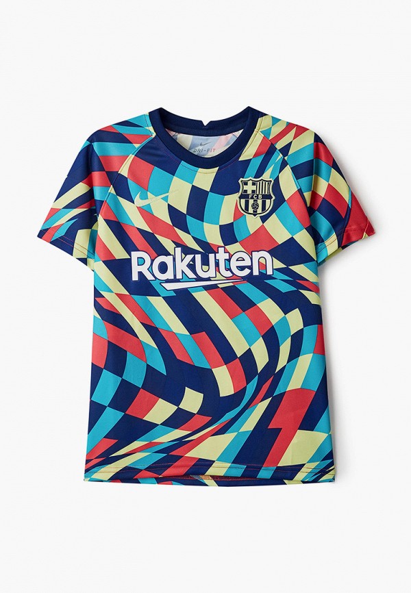 

Футболка спортивная Nike, Разноцветный, FCB Y NK DF TOP SS PM