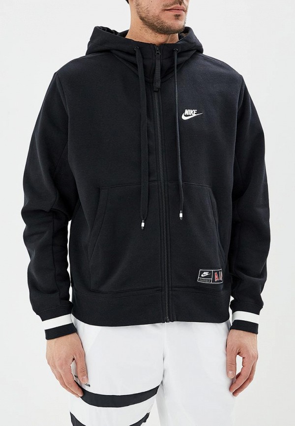 

Толстовка Nike, AIR MEN'S FULL-ZIP FLEECE HOODIE, Черный