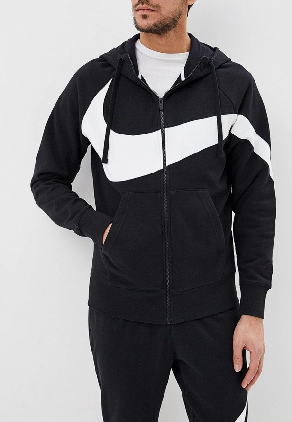 

Толстовка Nike, SPORTSWEAR MEN'S FULL-ZIP FRENCH TERRY HOODIE, Черный