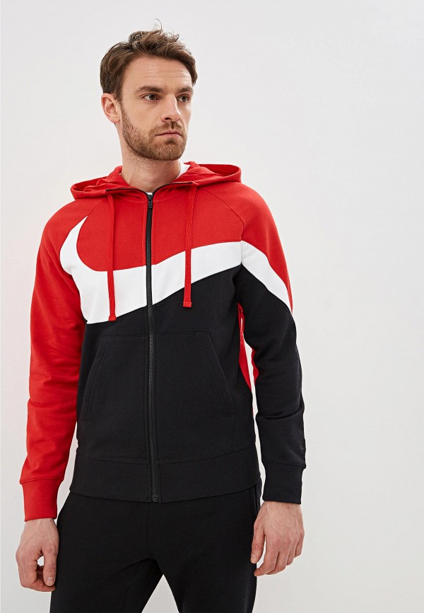 

Толстовка Nike, SPORTSWEAR MEN'S FULL-ZIP FRENCH TERRY HOODIE, Красный