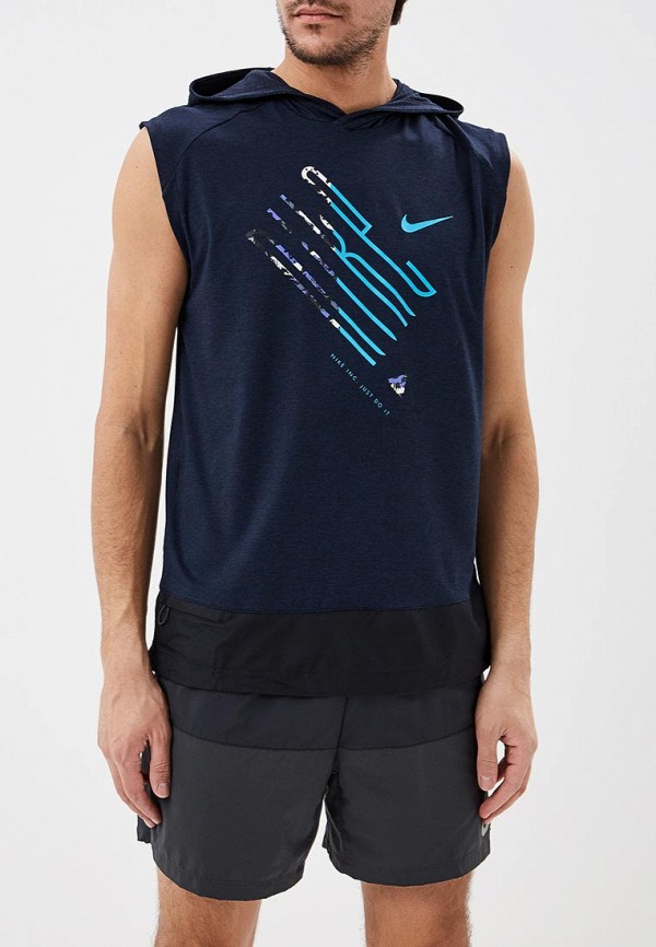 

Худи Nike, ELEMENT MEN'S SLEEVELESS RUNNING TOP, Синий