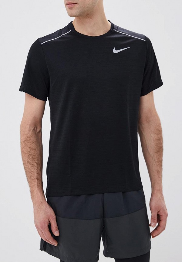 

Футболка спортивная Nike, Черный, DRI-FIT MILER MEN'S SHORT-SLEEVE RUNNING TOP