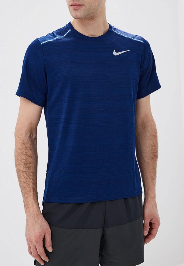 

Футболка спортивная Nike, DRI-FIT MILER MEN'S SHORT-SLEEVE RUNNING TOP, Синий