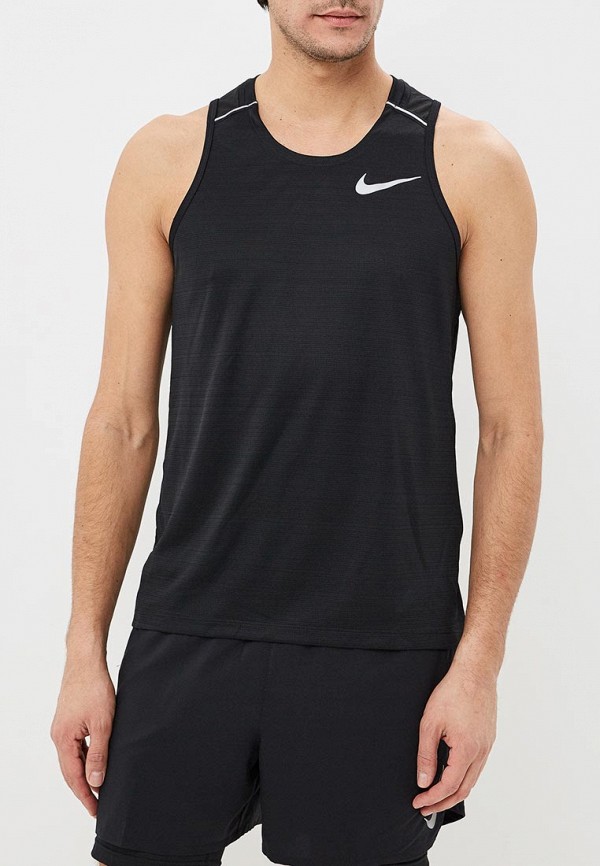 

Майка спортивная Nike, Черный, DRI-FIT MILER MEN'S RUNNING TANK