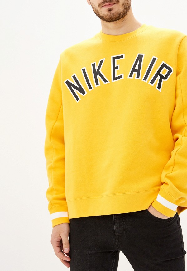 

Свитшот Nike, AIR MEN'S FLEECE CREW, Желтый