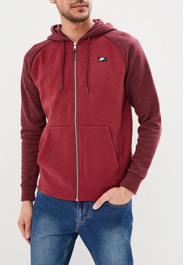 

Толстовка Nike, SPORTSWEAR OPTIC FLEECE MEN'S HOODIE, Бордовый