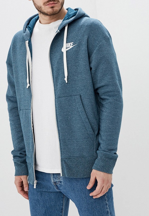 

Толстовка Nike, SPORTSWEAR HERITAGE MEN'S FULL-ZIP HOODIE, Синий
