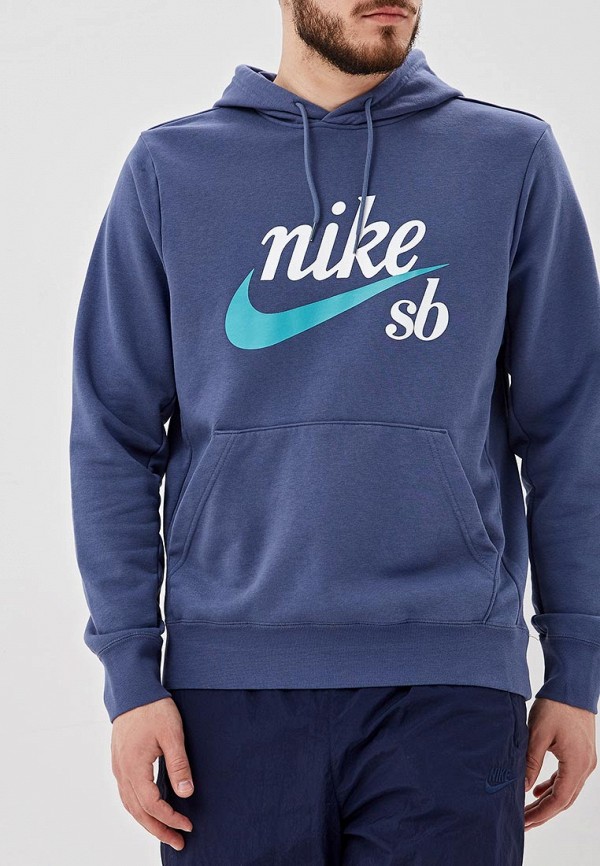 

Худи Nike, SB ICON MEN'S SKATE HOODIE, Синий