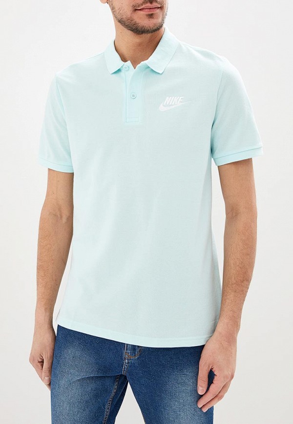 

Поло Nike, MEN'S SPORTSWEAR POLO, Бирюзовый
