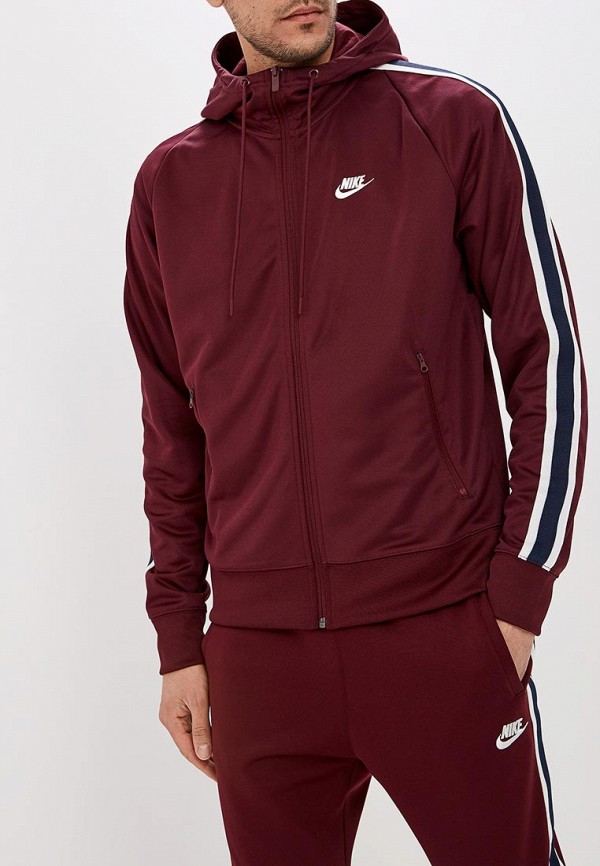 

Толстовка Nike, SPORTSWEAR MEN'S FULL-ZIP HOODIE, Бордовый