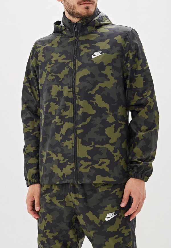 

Ветровка Nike, Хаки, SPORTSWEAR MEN'S HOODED CAMO JACKET
