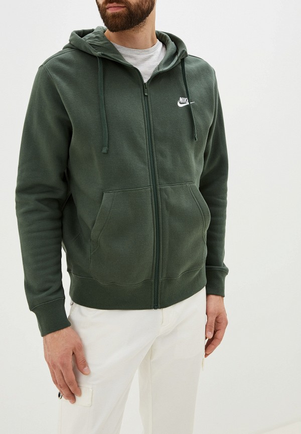 

Толстовка Nike, Зеленый, Sportswear Club Fleece Men's Full-Zip Hoodie