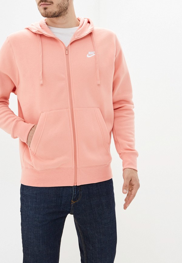 

Толстовка Nike, Розовый, Sportswear Club Fleece Men's Full-Zip Hoodie