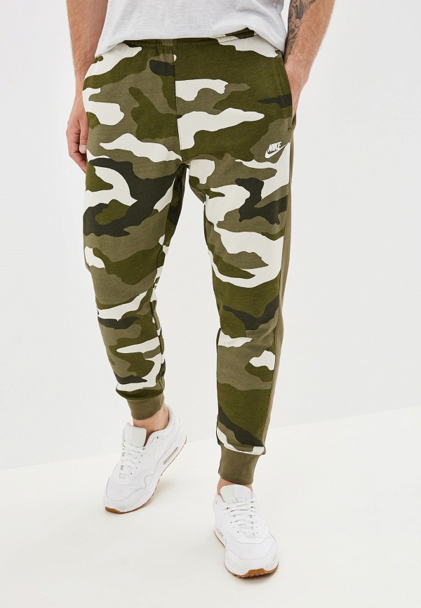 

Брюки спортивные Nike, Хаки, SPORTSWEAR CLUB MEN'S FRENCH TERRY CAMO JOGGERS