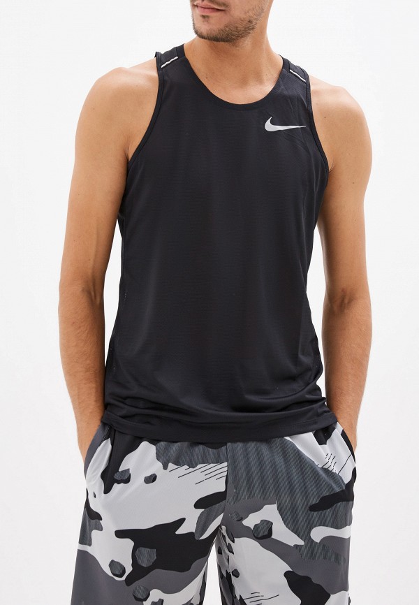 

Майка спортивная Nike, Черный, DRI-FIT MILER MEN'S RUNNING TANK