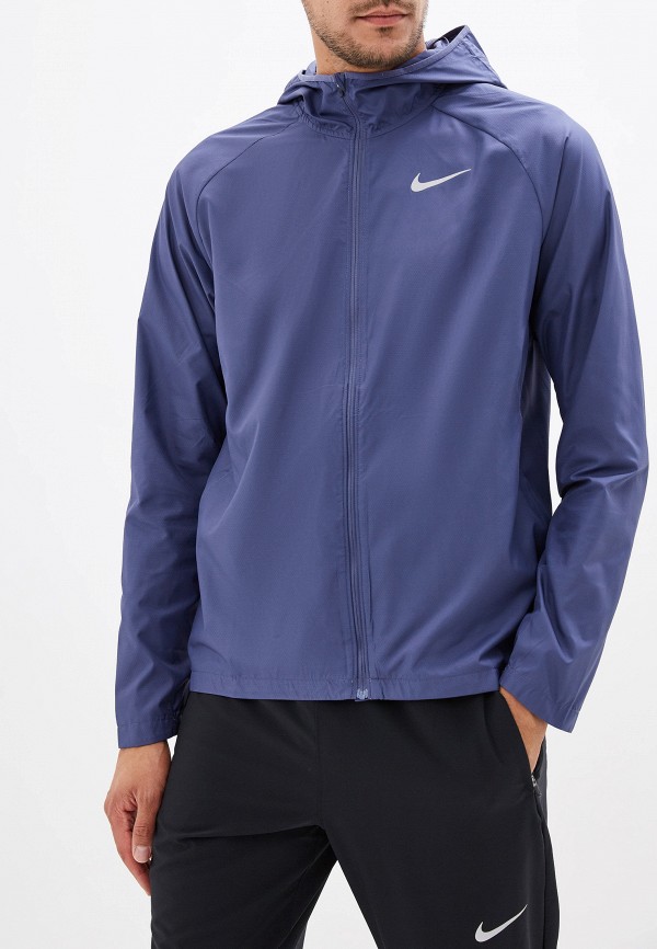 

Ветровка Nike, Синий, ESSENTIAL MEN'S HOODED RUNNING JACKET