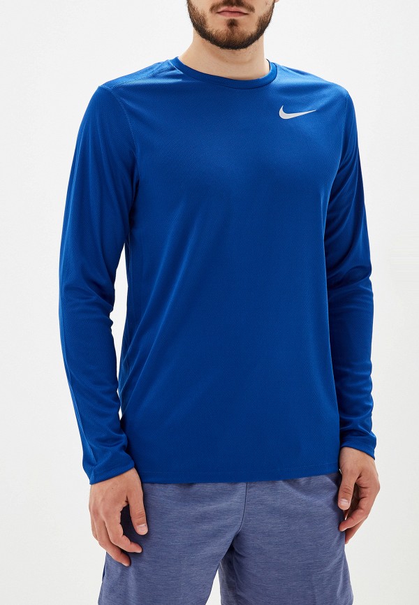 

Лонгслив спортивный Nike, MEN'S BREATHE RUNNING TOP, Синий