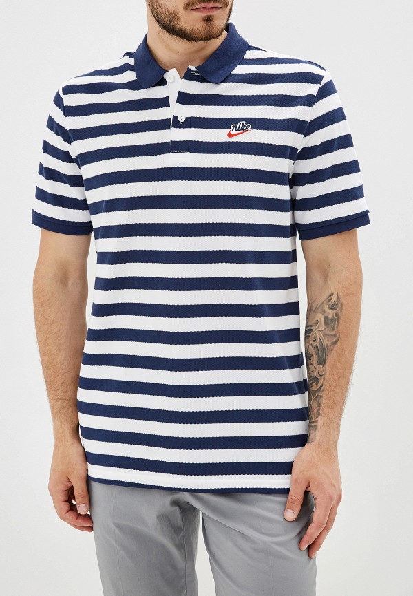 

Поло Nike, Синий, SPORTSWEAR MEN'S PIQU POLO