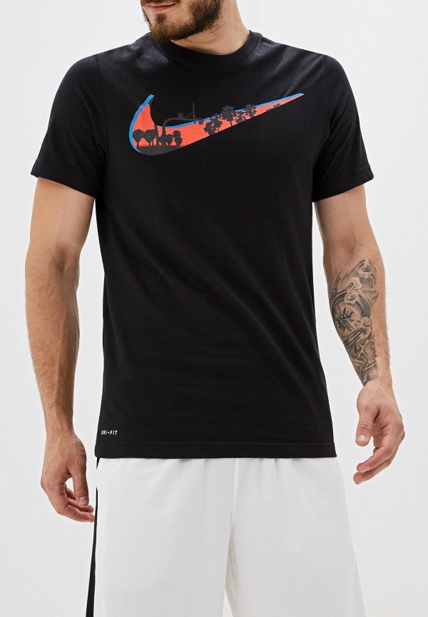 

Футболка спортивная Nike, M NK DRY TEE C2C SWOOSH, Черный