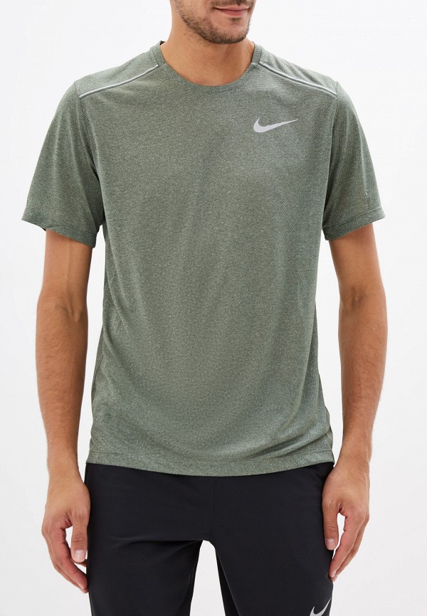 

Футболка спортивная Nike, DRI-FIT MILER MEN'S RUNNING TOP, Зеленый