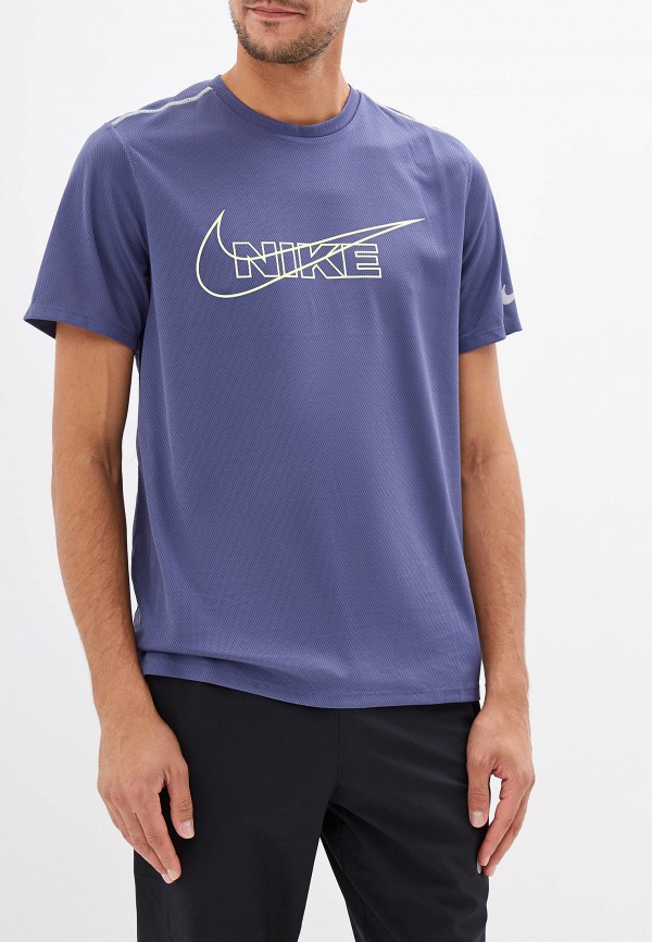 

Футболка спортивная Nike, DRI-FIT BREATHE MEN'S SHORT-SLEEVE RUNNING TOP, Фиолетовый