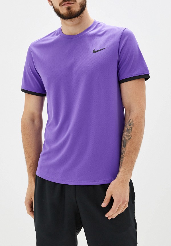 

Футболка спортивная Nike, NikeCourt Dri-FIT Men's Short-Sleeve Tennis Top, Фиолетовый