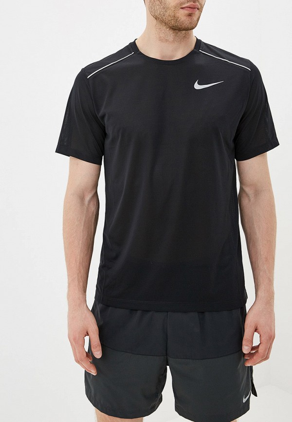 

Футболка спортивная Nike, Черный, DRI-FIT MILER MEN'S RUNNING TOP